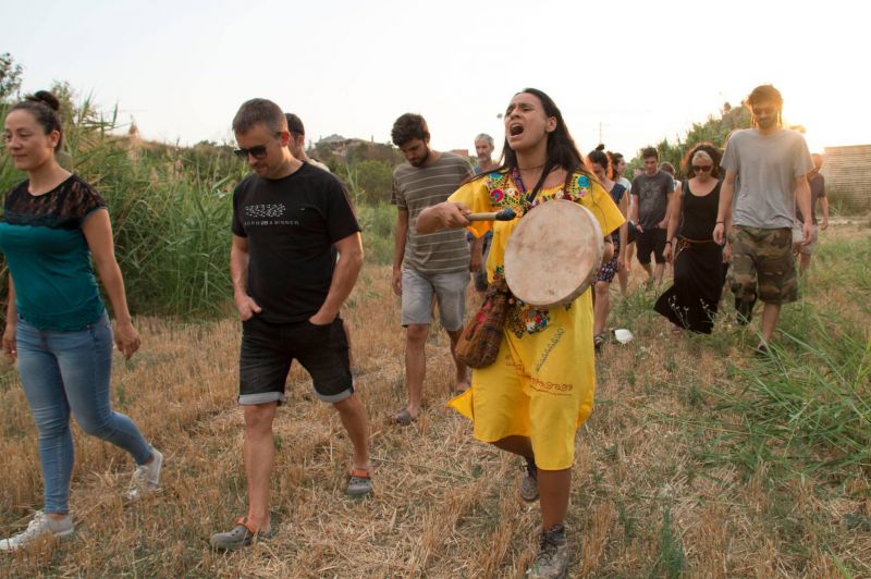 Akimirka iš pasirodymo „Ohtli“. Nuotrauka iš kolektyvo „Djade“ archyvo