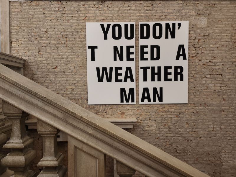 Parodos „Everybody Talks About the Weather“ (Fondazione Prada, Venecija) detalė. Aušros Kaminskaitės nuotrauka