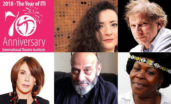 Teatro žinios autoriai: Maya Zbib (Libanas), Simon McBurney (Jungtinė Karalystė), Sabina Berman (Meksika), Ram Gopal Bajaj (Indija), Wèrê Wèrê Liking (Dramblio Kaulo Krantas). Nuotrauka iš iti-swiss.ch