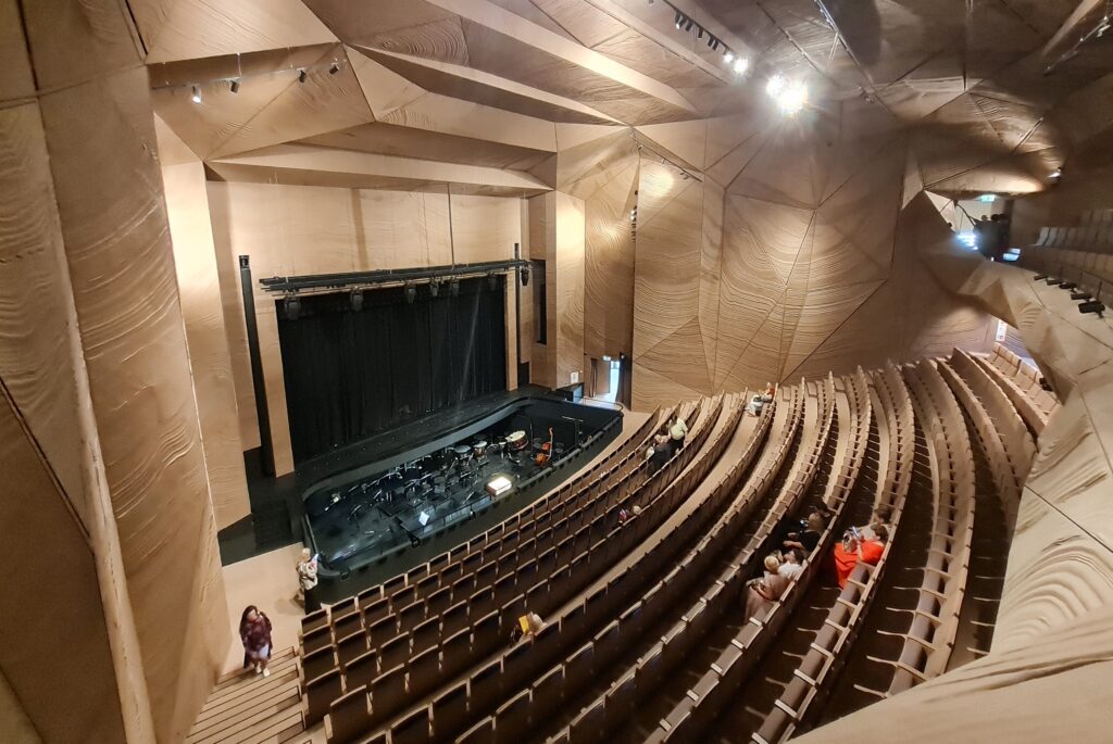 Klaipėdos valstybinio muzikinio teatro salė „Jūra“. Rimos Jūraitės nuotrauka