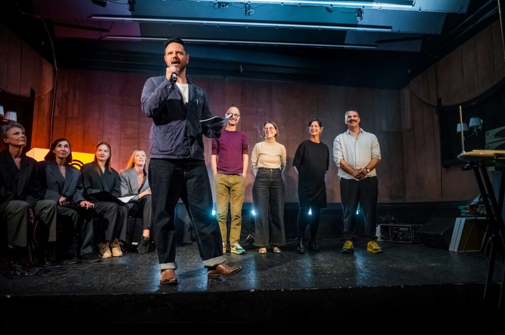 A moment from the Lithuanian theater showcase awards. Photo by Dainius Putinas.