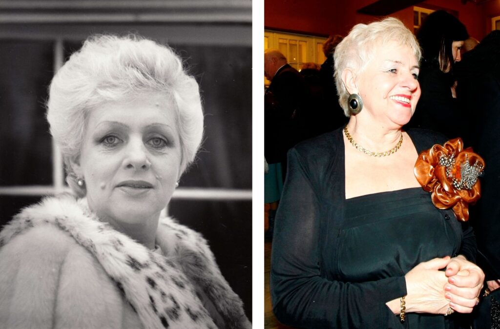 Ilgametė Kauno valstybinio muzikinio teatro solistė Aldona Mikšytė-Kunčienė. MF fotomontažas iš Kauno valstybinio muzikinio teatro archyvo nuotraukų