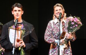 Metų baleto solistu tapo Edvinas Jakonis, Metų operos soliste - Viktorija Miškūnaitė. MF fotomontažas iš Dmitrijaus Matvejevo nuotraukų