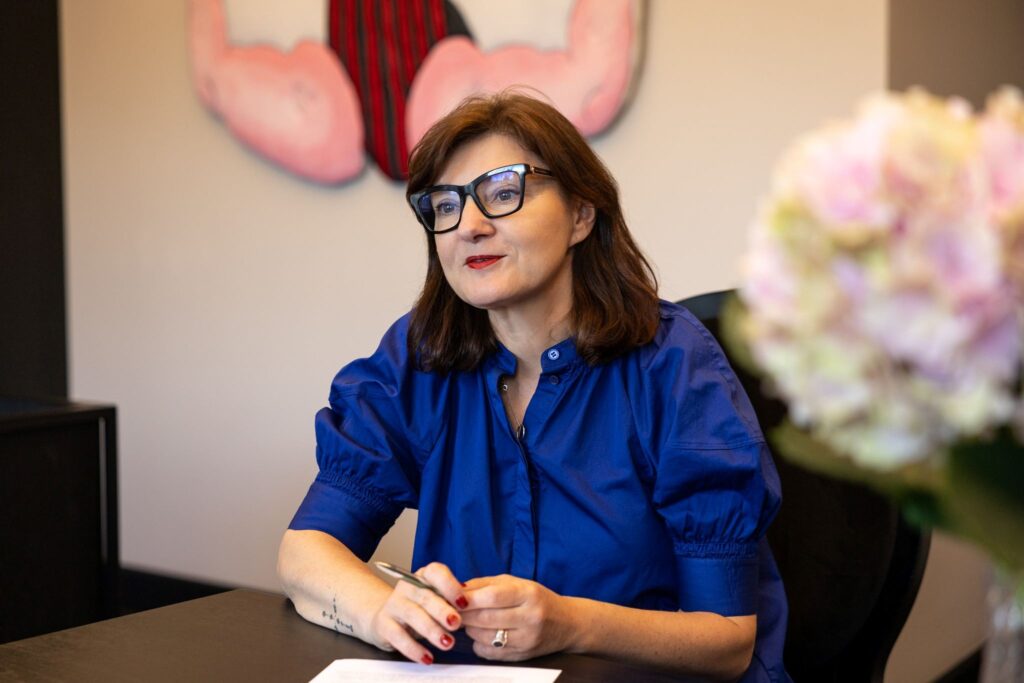 Valstybinio Šiaulių dramos teatro vadovė Nomeda Šatkauskienė. Gintarės Daknytės nuotrauka